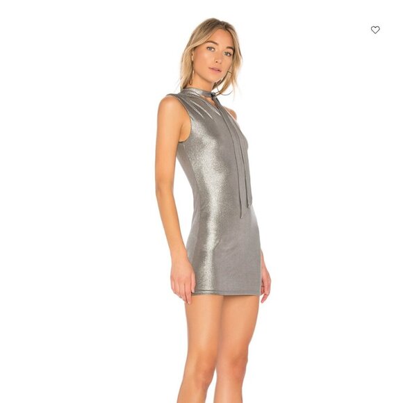 NWOT h:ours x REVOLVE Leonor Dress in steel size small - Picture 2 of 5